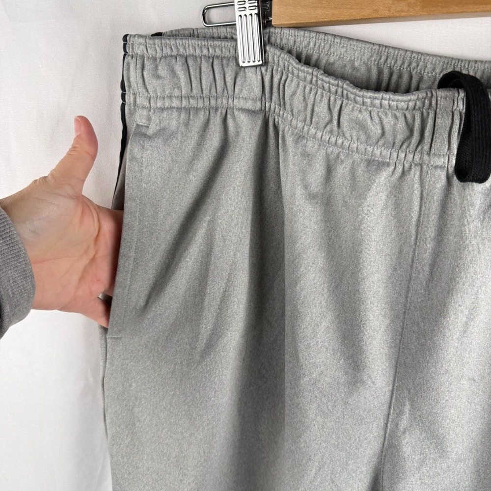 Adidas Gray Three Stripe Adidas Track Pants 2XL Athletic Athleisure Streetwear - Picture 7 of 7